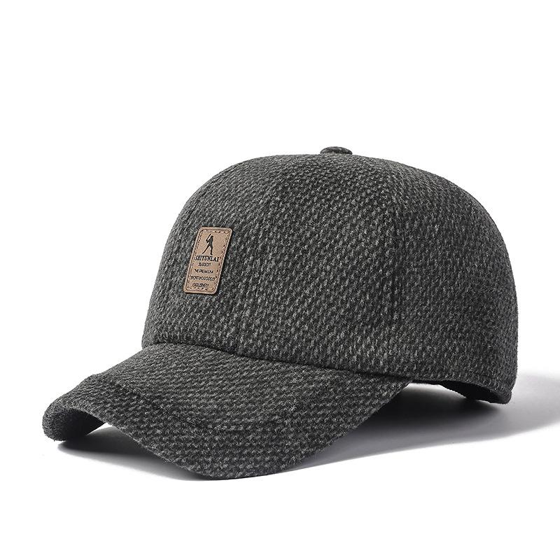 Autumn Winter Father Cap Middle-Aged Cap Old Man Ear Protection Cap Winter Men's Winter Cap Baseball Cap