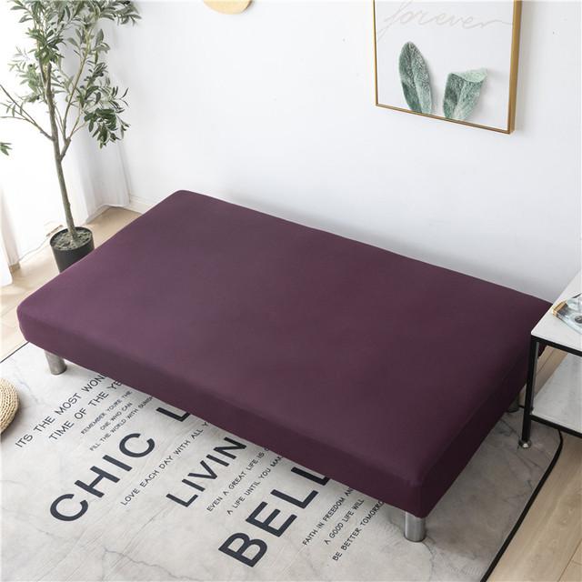 Solid Color Sofa Bed Cover All -Inclusive Folding Sofa Covers For Living Roon Tight Wrap Couch Cover Without Armrest Funda Sofa for Home