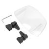 AQIMY Universal Windscreen ABS Plastic Windshield Extension Adjustable 4 Tier Windshield Transparent