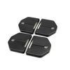 4 peças/lote Acessórios de Estilo para Carro Fechadura da Porta Anti-ferrugem Impermeável Cobertura de Fivela de Proteção Para Ford Focus 2 mk2 (2004-2011)
