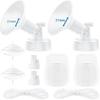 Breast Pump Accessories Compatible with Spectra Replacement Pump Parts 21mm Flange, Spectra Pump Parts S1 S2 Replacements Full Set 2 Set (Full