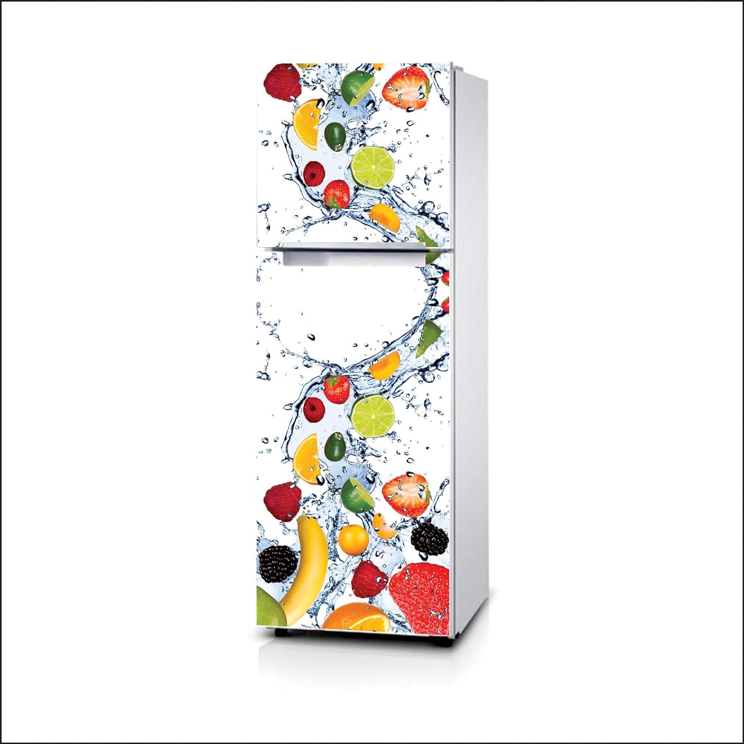 

Наклейки на стену с геометрическим узором на холодильник для столовой, украшение дома, кирпичи, чашки, шкаф, виниловая наклейка для еды, художественная наклейка на стену, холодильник 40x120cm(1 pcs)