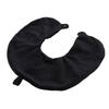 2 Pcs U Shaped Travel Pillow Case Ultra Soft Zipper Closure Replacement Cover for Neck Pillow Black