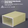 Scatola portascarpe trasparente, organizer tipo cassetto, scarpiera, scatola impilabile in plastica, contenitore separato, semplice scarpiera