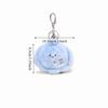 Simulation Fluffy Whale Keyring Soft Small Turtle Pendant  Birthday Gift
