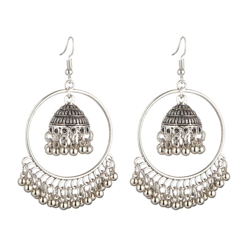 LOVBEAFAS Boho Brincos Statement Dangle Earrings For Women Small Bell Vintage Long Tassel Drop Earring Fashion Jewelry Bijoux