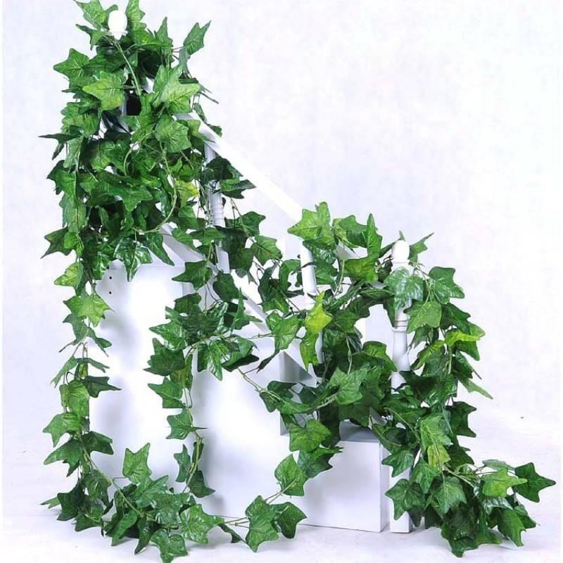 Realistic Artificial Grape Vine Leaves Ceiling Decor Faux Ivy Plants Greenery
