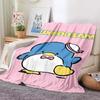 6 Sizes Tuxedo Sam Blanket Japanese Style Soft Flannel Throw Fluffy Bed Comfortable Home Four Season Warm Blanket Baby Gift