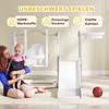 4-in-1 Playset for Toddlers. Slide. Swing. Climbing Frame. Basketball Hoop. Plastic. Rabbit Design. Grey.