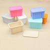 1Pcs Mini Color Storage Box With Lid Model 1:12 Dollhouse Home Decoration Dolls House Micro Scene Ornaments Decor Props