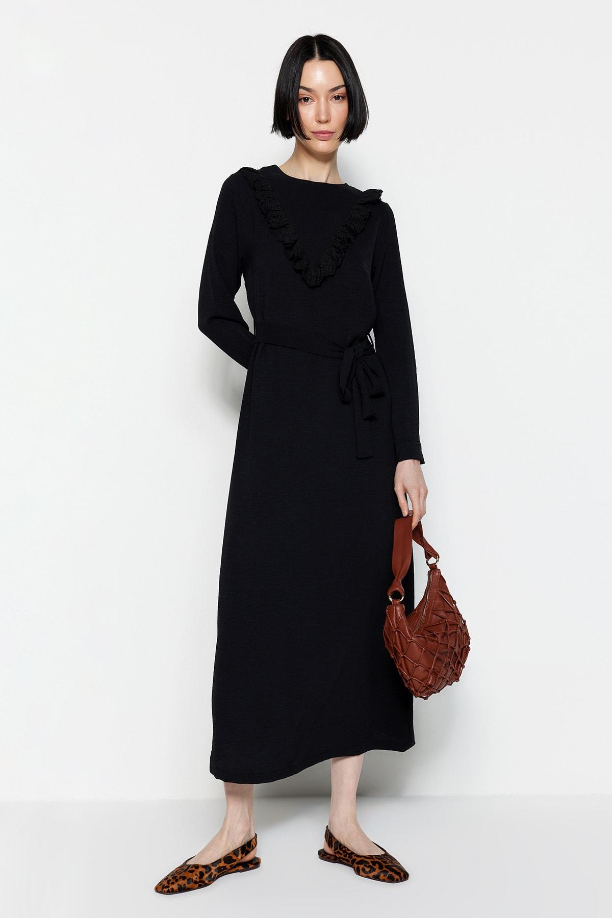 

Платье - Черный - А-силуэт