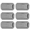 10pcs Long Rod Nut Hex Hexagonal Sleeve Nut Standoff Threaded Fasteners (M6 * 25)