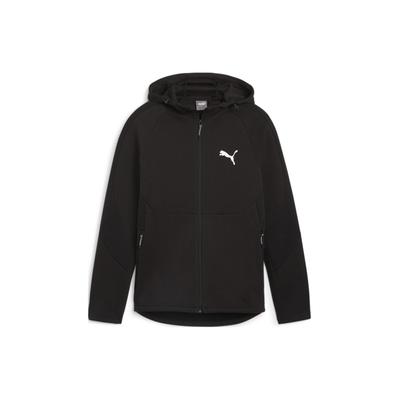 Puma Giacca Casual con Cappuccio a Manica Lunga Evostripe Monocolore Uomo Giacca Nera 681184-01