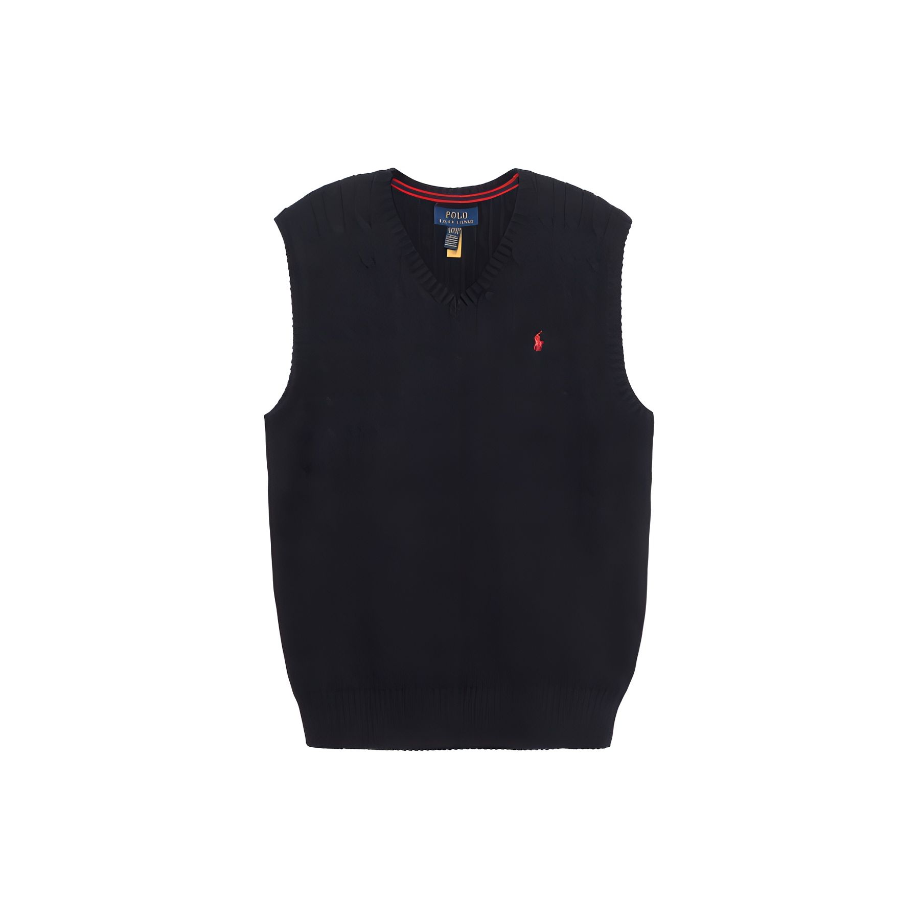 

Polo Ralph Lauren Logo Pony Embroidered V-Neck Pullover Kids Tops Black 323702300-021 S