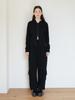 MOROA Lace Contrast Pants - Black