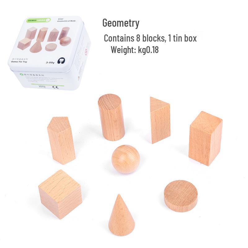 Wooden Travel Puzzle & Fishing Toy for Infants, Toddlers, Boys & Girls - Children's Building Block Jigsaw In Tin Box
