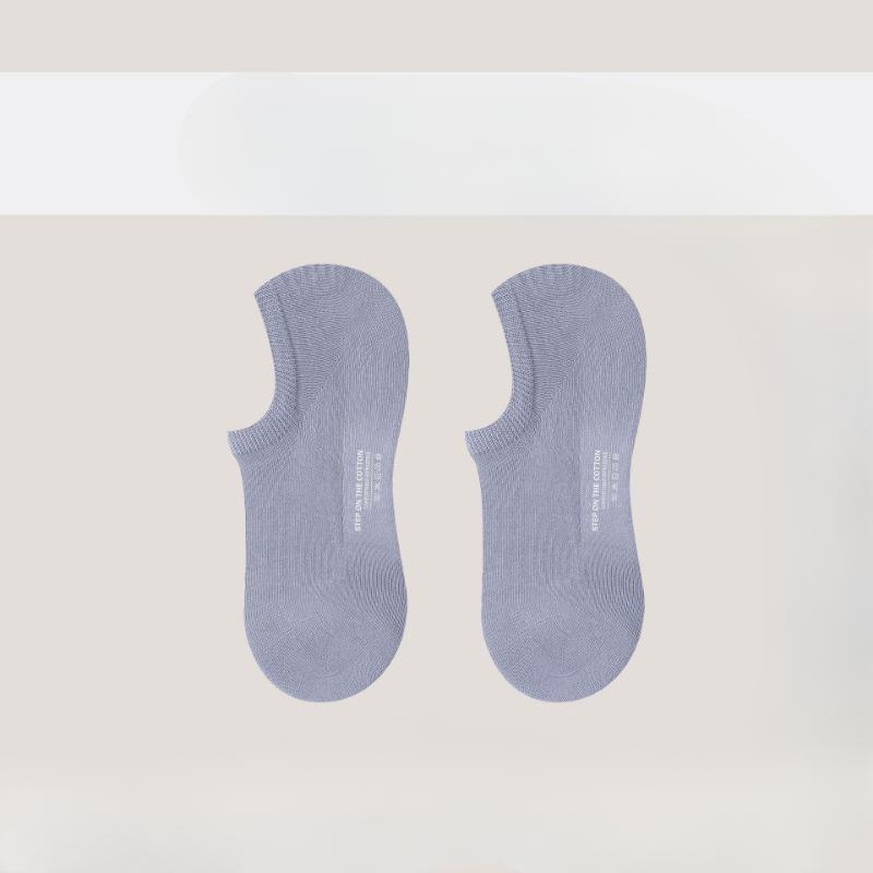 Summer Boat Socks for Women, Pure Cotton Invisible Socks, Thin Anti-slip, Non-dropping Heel, Boneless, Antibacterial and Deodorizing Socks