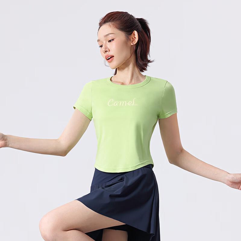 CAMEL Women's Cotton-Feel Quick-Dry Sports T-Shirt