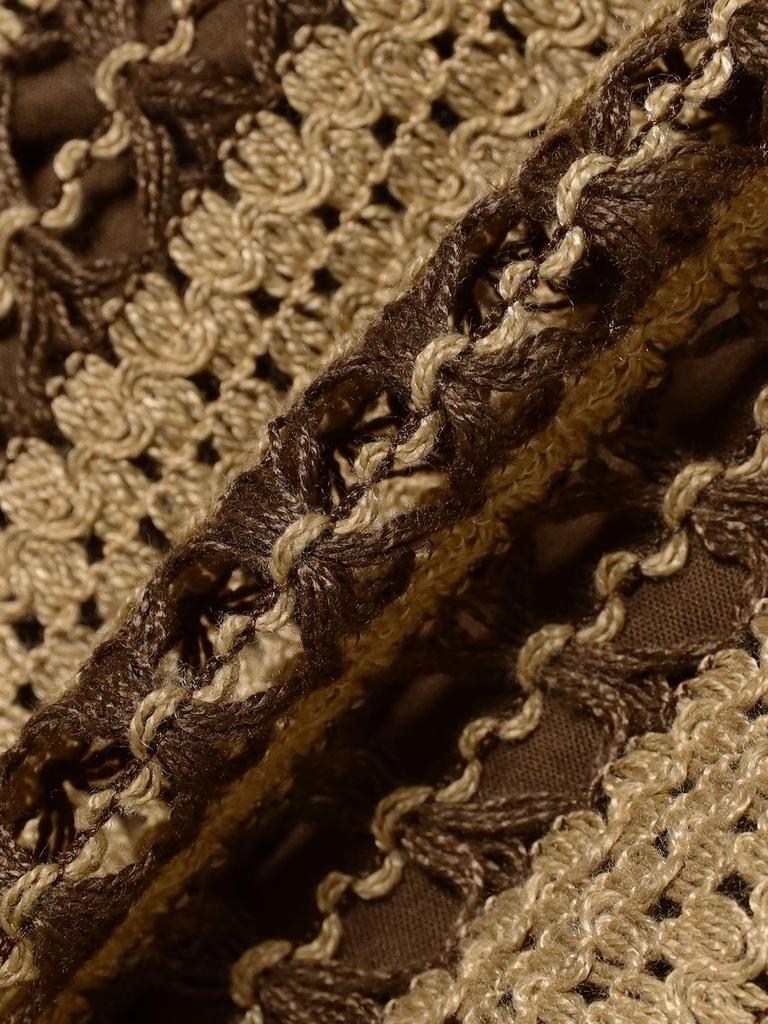 B:MING LIFE STORE by BEAMS Women's Indian Striped Lace Pants (Sizes S-M) Beige