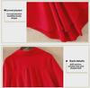 2022 Summer Women Chiffon Shirt Loose Fit Mid Length Slim Waist Design