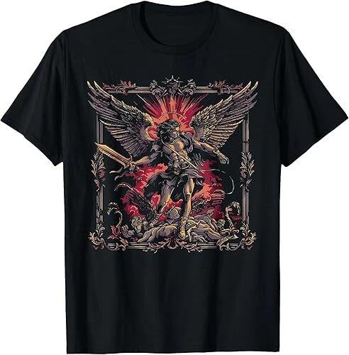 NEW LIMITED Archangel Catholic Religion Christianity Guardian Angel Gift T-Shirt XXL