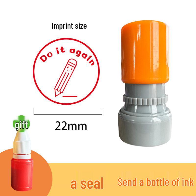 English Teacher's Grading Stamp: Encouragement and Praise for Primary Students