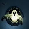 Halloween Ghost for Bookshelf Spooky Break Out The Wall Decoration, Light Up Durable Statue Horror Resin Haunted House, Holiday Home Decor Craft