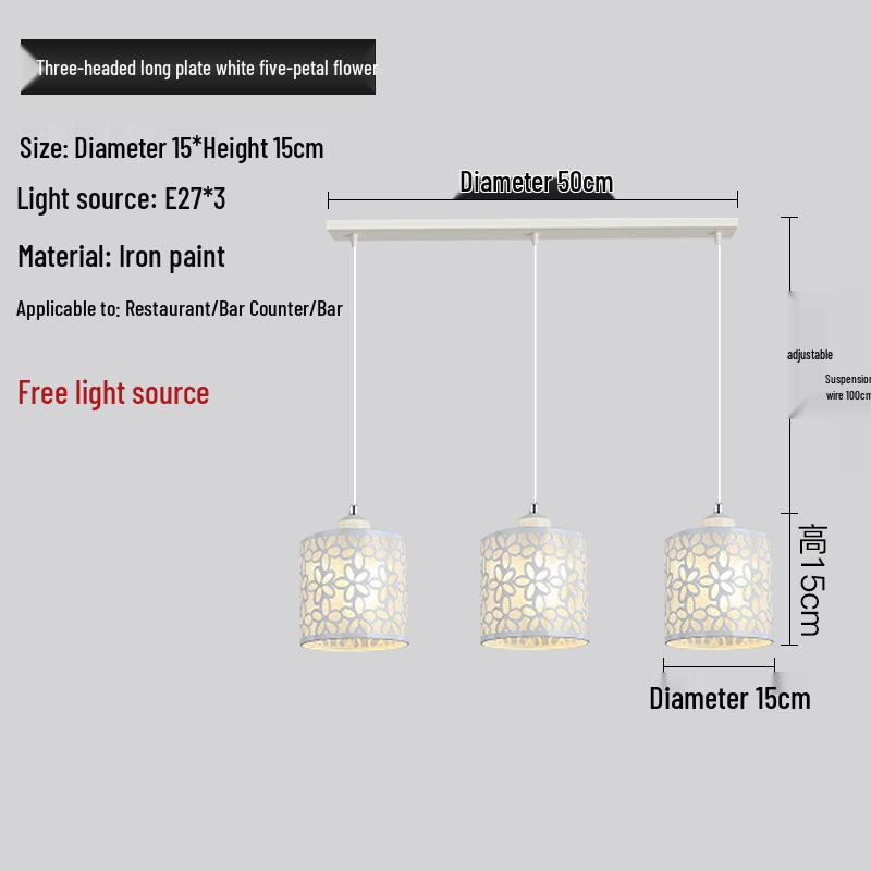 Creative LED Pendant Light - Single or Triple Head for Dining or Bar Areas
