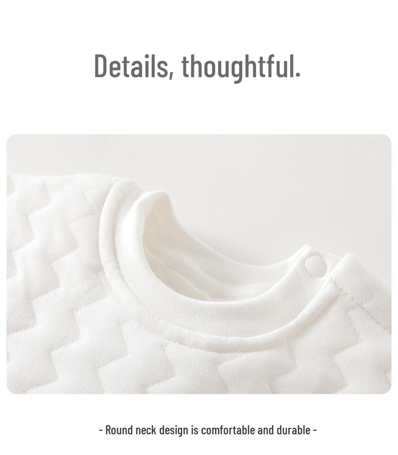 Children's Warm High-Waisted Pajama Set - Baby/Child Belly Protection for Autumn and Winter