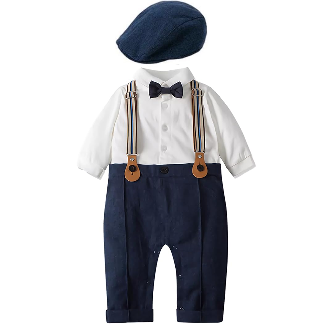 

SLINX Детский формальный ромпер с длинным рукавом из твида и формальный наряд для мягкого идеального для и BXZ03 Размер Костюм для мальчиков, Мужская рубашка, Подтяжки, Брюки, Лента.