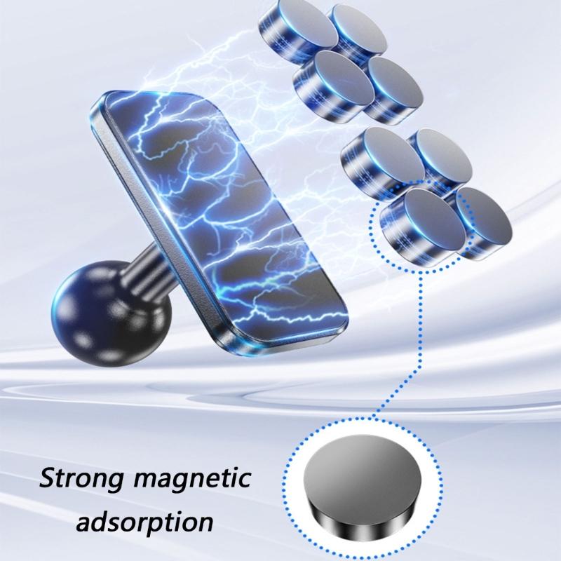 360 Degree Rotating Magnetic Base Phone Mount Bracket for Metal Surfaces Universal Stand Holder for Most Mobile Phone