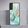 Luxus-Cool-Glashülle mit Marmormuster für Samsung Galaxy S22 S20 FE S21 Plus Telefonabdeckung S10 5G S9 Note 20 Ultra 10 Lite Shell