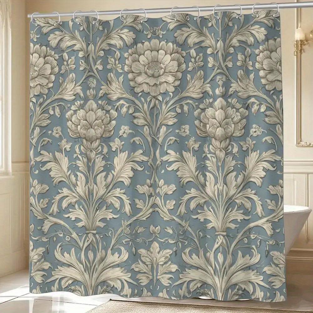 

A Bathroom Shower Curtain Featuring a Gatsby Luxury Party Design, Perfect for Anniversaries, Includes 12 Hooks, Measuring 180* 90x180cm