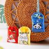 Japanischer Omamori Knoten Glücksbeutel: Bestickter Brokat-Anhänger für Auto oder Zuhause zur Anziehung von Wohlstand