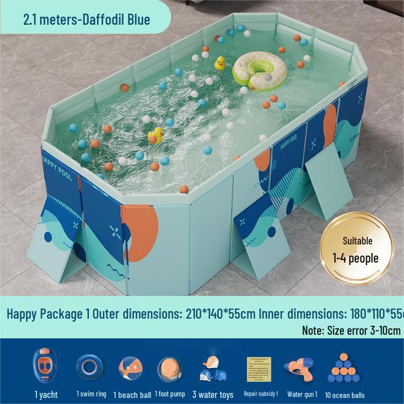 WEZHO 2.1M Thickened Outdoor Family Pool 2.1M