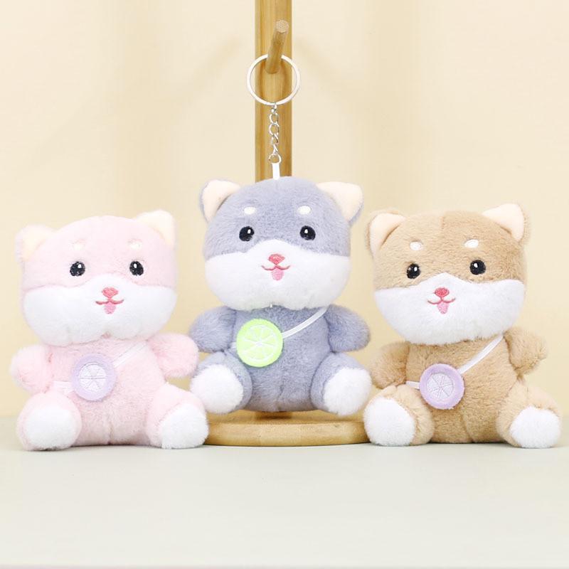 Adorable Plush Dog Keychain Cute Animal Stuffed Toy For Couples And Bags