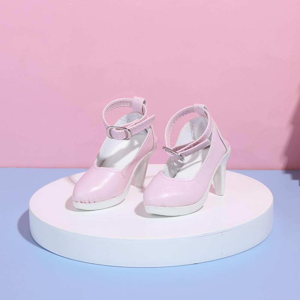 60CM Doll Shoes Princess High Heels Fashion PU Leather Boots Long Knee High Boots For 1/3 Bjd Doll Clothes Accessories