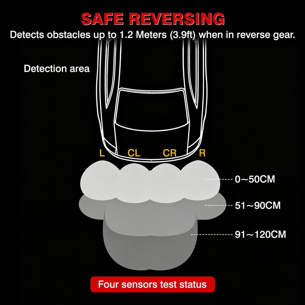 BSM Radar Monitoring Detection Kit Universal Blind Spot Sensor Warning System Change Lane Driving Assistance Reversing Radar