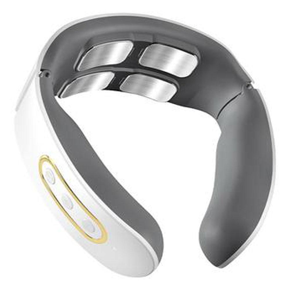 

Электрический массажер для шеи 6 режимов 9 скоростей Массаж шеи и плеч Беспроводной массажер для шейного отдела позвоночника Нагрев Физиотерапия белый