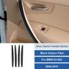 4pcs Carbon Fiber Interior Door Handle Panel Trim Cover For BMW X3 E83 2004-2010