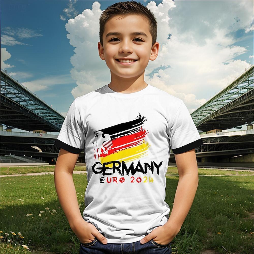 

Футболка с принтом ретро-футбола 3D для детей, спортивные футболки на день рождения, детская одежда для мальчиков и девочек, повседневные футболки, топы, футболки 160