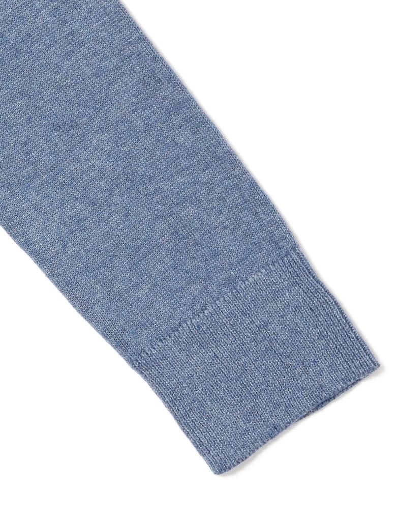 Amazon Essentials Heather Blue XL Lekki Sweter z Długim Rękawem o Regularnym Kroju Damski z Dekoltem V