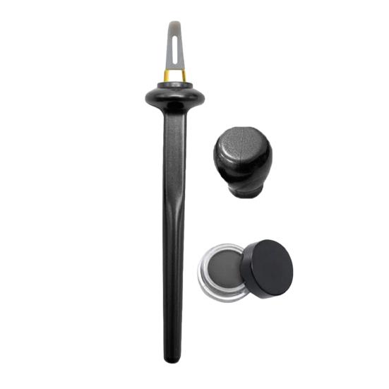 Silicone Eyeliner Kit with Waterproof Liquid Liners Gel Eyeliner Brush Reusable Winged Tightlining Tool for Beginners