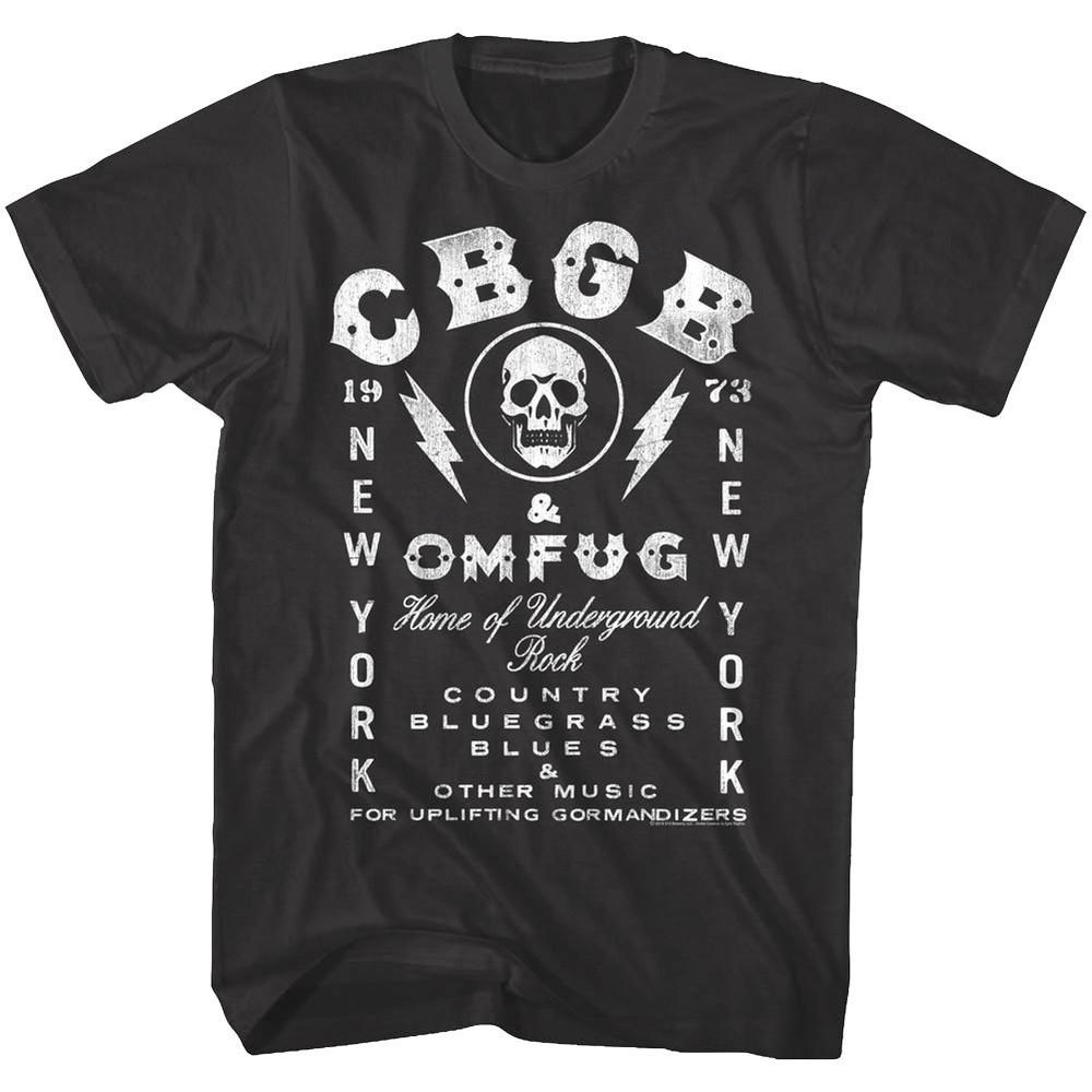 CBGB OMFUG NYC 1973 Home of Underground Rock Billboard Mens T Shirt Punk Concert