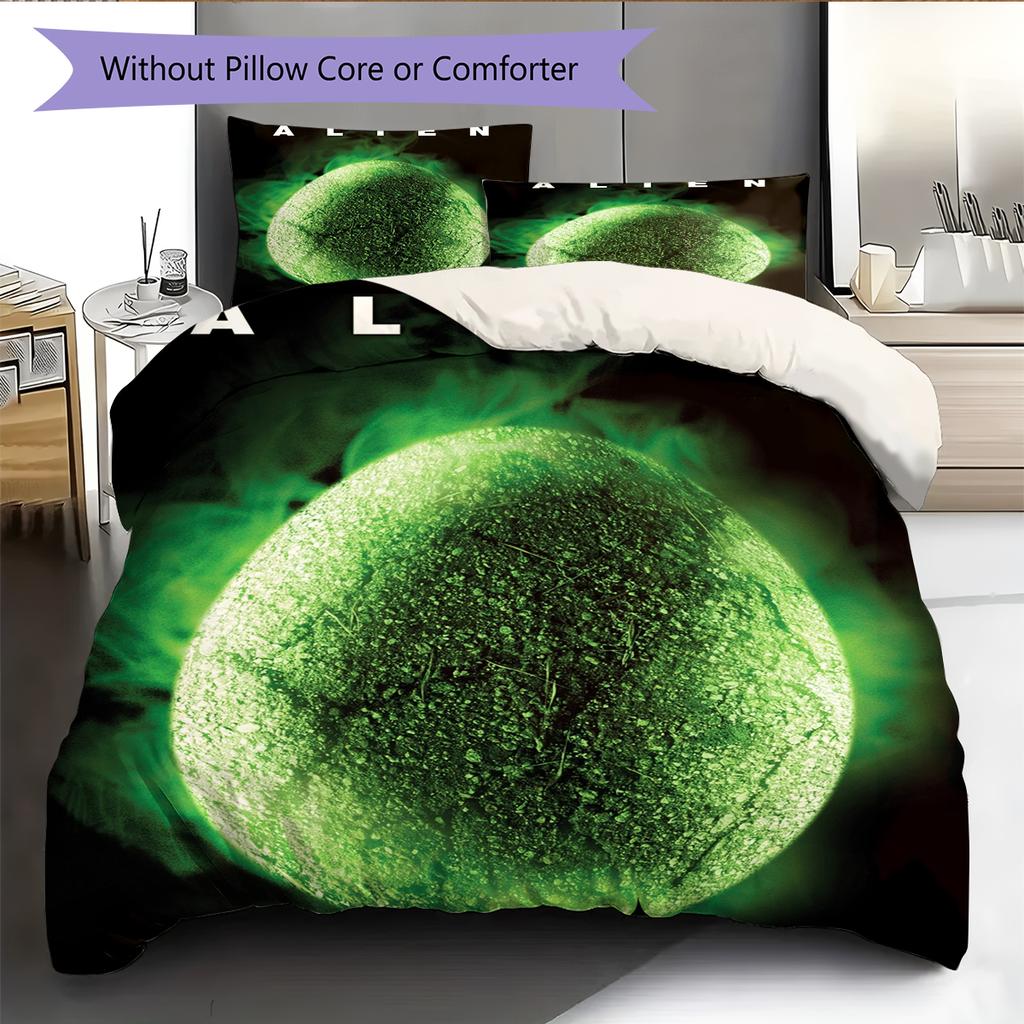 Cartoon Pattern Bedding Quilt Set Quilt Cover Pillowcase Home Decoration Birthday Gift (1 * Duvet Cover + 2 * Pillowcase, Without Core)