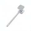 Handheld Meat Pounder Metal Handle Tenderizer Mallet Smooth Shiny Finish Kitchen Tool