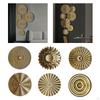 Geometric Circle Wall Mount Creative Hanging Sculpture Decor for Indoor Room Porch Bathroom