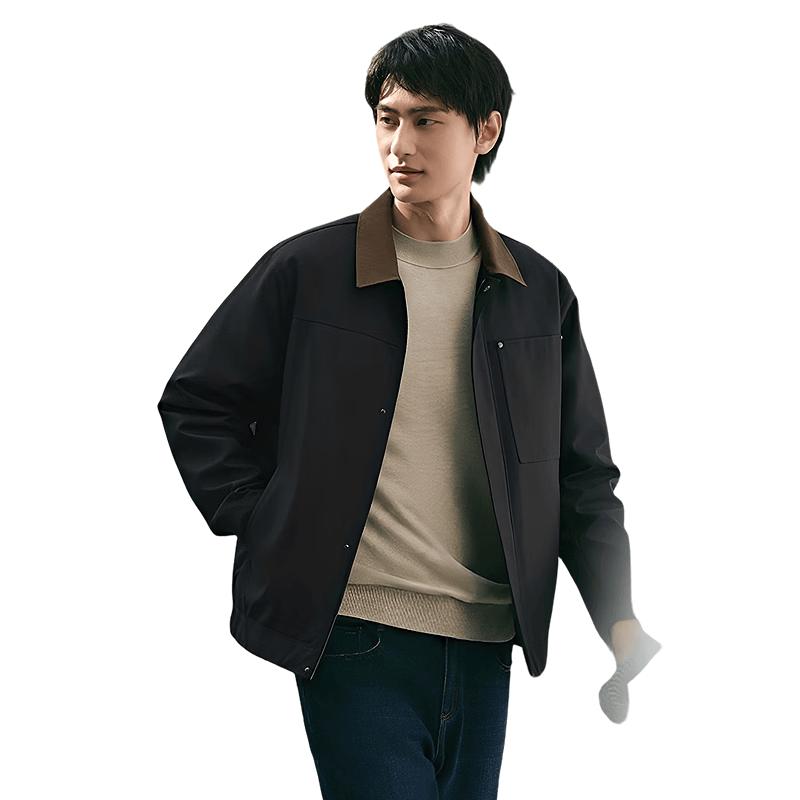 Hodo Men s Barn Style Casual Pocket Lapel Jacket XXXL