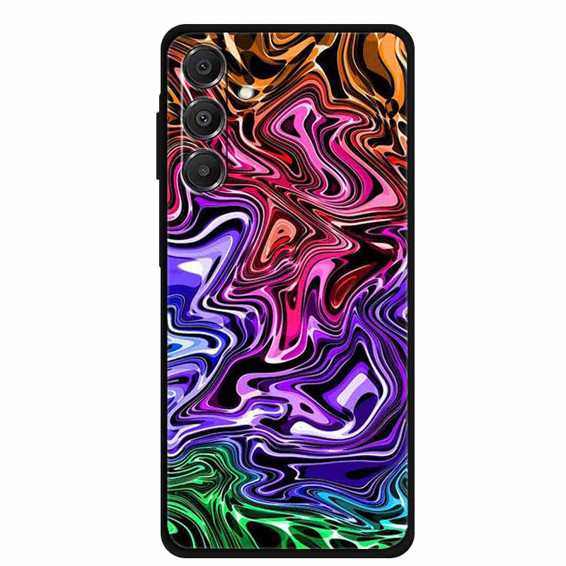 For Samsung Galaxy A14 A15 A16 5G Case Marble Soft TPU Phone Back Cover For Samsung A14 A15 4G Shockproof Silicone Painted Coque
