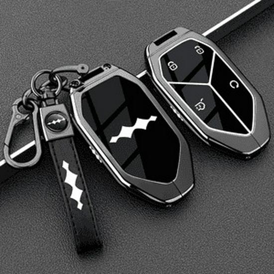 Equation Leopard Key Case for Model 8 and 5 - High-End Male Car Buckle Shell